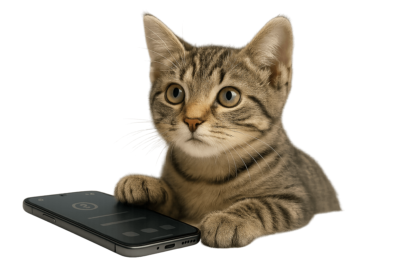 Gatinho mascote do FAQ